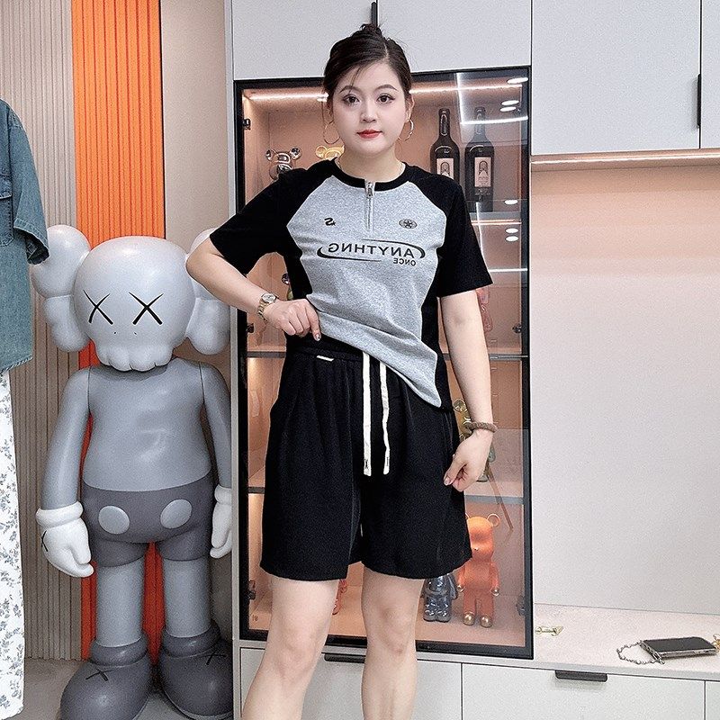 夏季新款大码冰丝西装短裤胖mm宽松显瘦高腰抽绳五分裤a字阔腿裤,女装/女士精品,大码裤装,淘宝优惠券,粉丝福利购,淘宝优惠卷