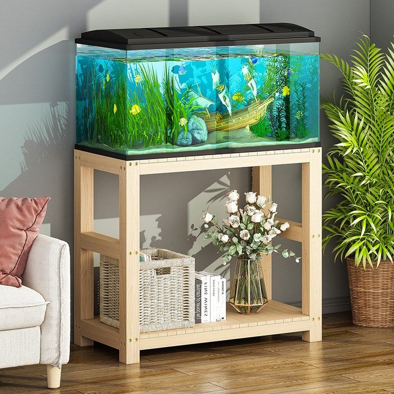 鱼缸底柜鱼缸柜子实木底座鱼缸架水族箱架子鱼缸桌子实木鱼缸架子