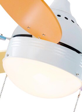 l风扇扇灯幼儿园儿童卧餐厅吊扇灯 带遥TZU控ed隐室形电风吊灯