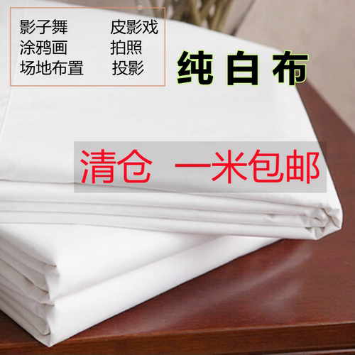 背景布纯白色白布投影布影子舞布