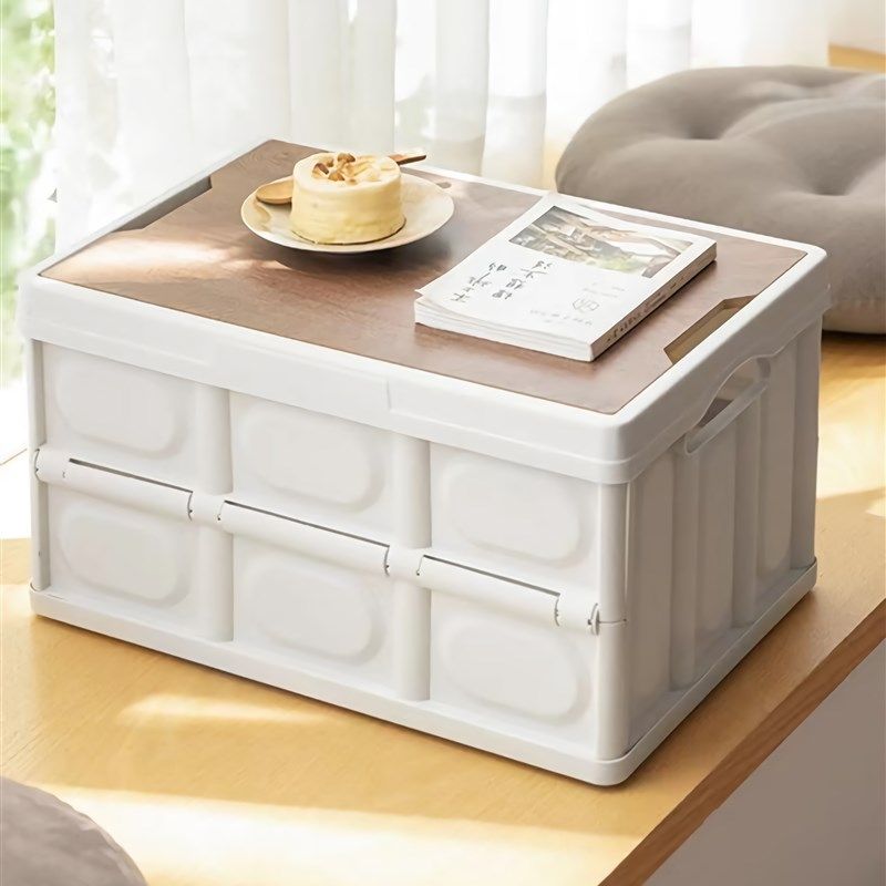 户外露营收纳箱折叠箱野营整理箱车载后备箱置物箱木盖野餐储物箱,户外/登山/野营/旅行用品,露营折叠箱,淘宝优惠券,粉丝福利购,淘宝优惠卷