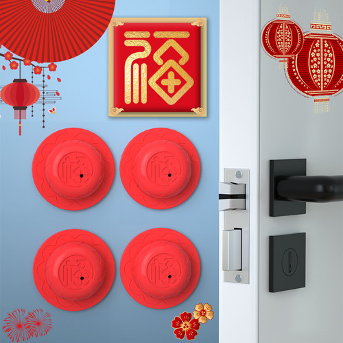 推拉门防撞缓冲器橱柜家具静音缓冲硅胶颗粒冰箱开门撞福透明垫片