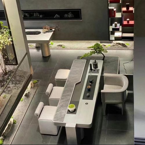 新中式实木茶桌椅组合家用客厅流水茶台办公室泡茶桌禅意茶室茶几