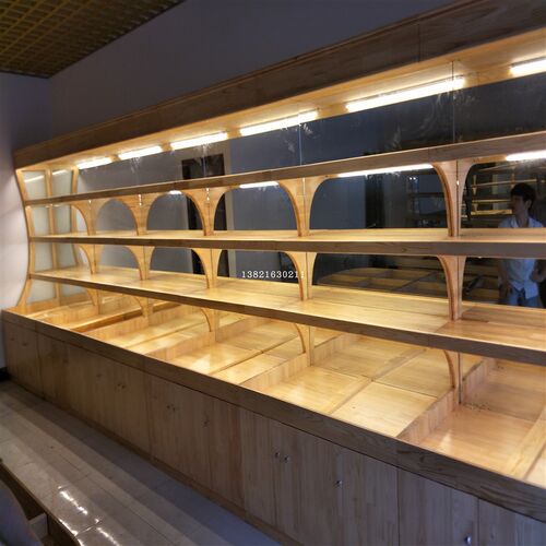 水果货架超市果蔬架果蔬堆头食品饮料干果展柜超市木制展示架