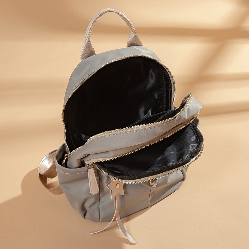 2024夏季新款女包休闲牛津布双肩包大容量纯色背包百搭四季大书包,箱包皮具/热销女包/男包,双肩背包,淘宝优惠券,粉丝福利购,淘宝优惠卷