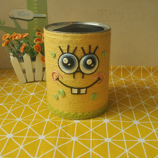 新品幼儿园奶粉罐变废为宝创意手工diy材料包成品花盆环保亲子手