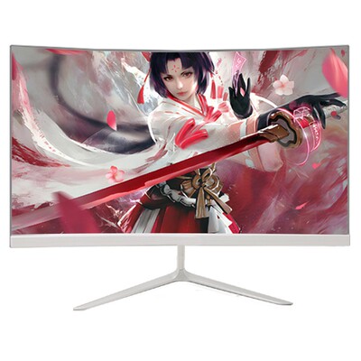 22英寸液晶办公显示器24曲面无边框全高清电脑监控屏幕