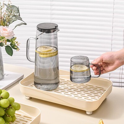 水杯置物架家用沥水托盘杯架子放茶杯漱口杯咖啡杯客厅桌面收纳