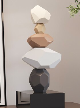 时来运转桌面摆件现代简约高级感办公室客厅小众电视柜酒柜装饰品