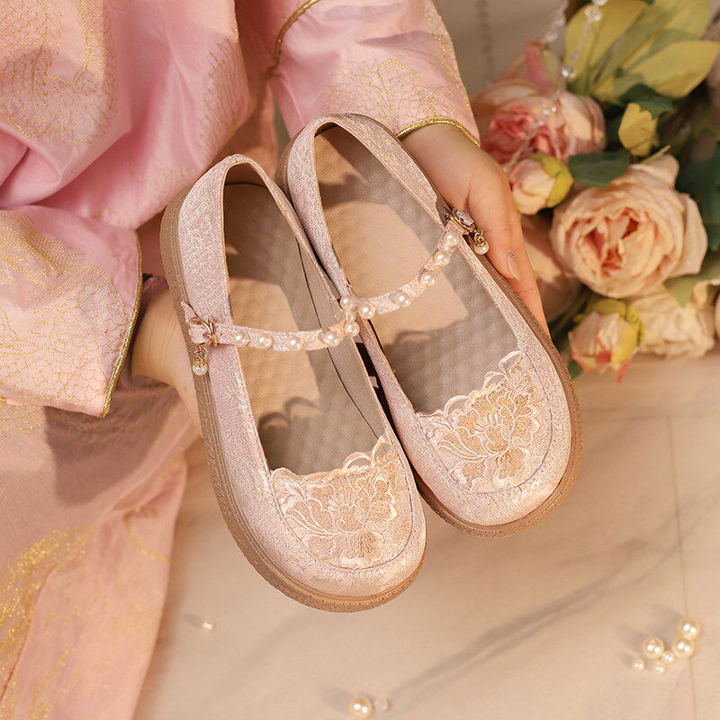 女童汉服鞋春夏公主鞋中国风女童绣花鞋大童旗袍平底鞋学生演出鞋,童鞋/婴儿鞋/亲子鞋,儿童汉服鞋,淘宝优惠券,粉丝福利购,淘宝优惠卷