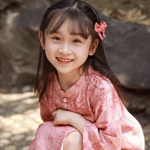 女童汉服儿童旗袍秋季中式改良民国上衣洋派复古中国风唐装套装仙