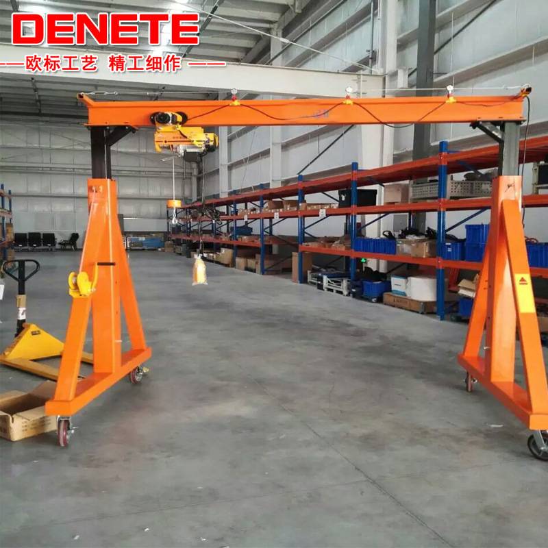 厂家直供简易电动葫芦龙门架5T单梁起重机 移动式龙门吊