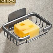 肥皂架香皂盒不锈钢卫生间厕所肥皂盒洗衣柜免打孔沥水家用壁挂式