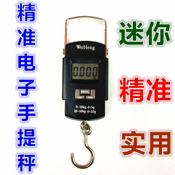 小秤称重便携式迷你手提称小电子秤鱼弹簧秤称称快递高精度鱼塘肉