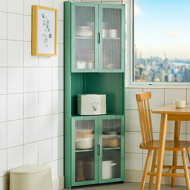 转角餐边柜子储物置物茶水u酒边柜客厅厨房靠墙角收纳碗柜现代简