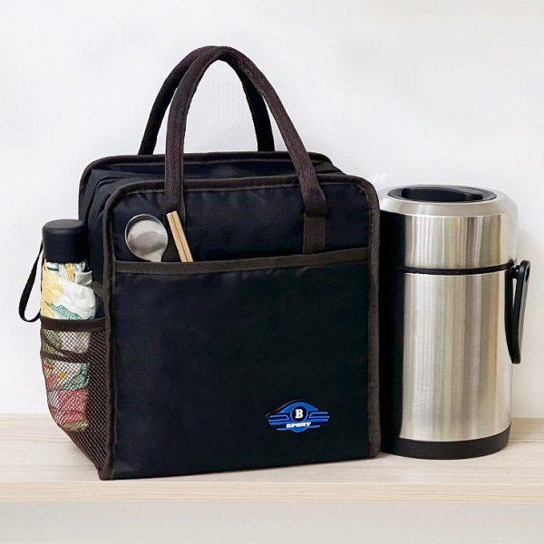 大容量手提便当包上班带饭包铝箔保温鲜袋简约饭袋外出饭盒收纳袋,收纳整理,便当包,淘宝优惠券,粉丝福利购,淘宝优惠卷