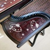 演奏古筝专业古筝销 促古筝考级级别全套配件檀木黑初学者祥昇 包邮