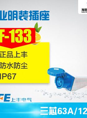 极SS工业插头插座F-3丰 防水33芯14工业F-35A12 上1363A明装插座