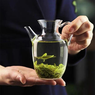 透明仿宋玻璃茶壶泡绿茶专用壶茶具小号泡茶冷水壶泡茶器家用单壶