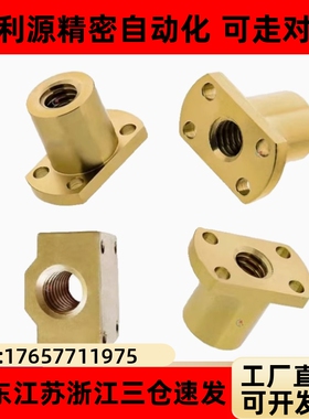 NSAR/NSBR-8 10 12 16 20 25 32 36 40梯形丝杆螺母切边方形