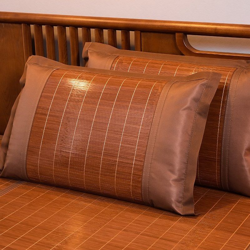 夏季凉席竹席枕头套单人冰丝枕套夏天成人藤席一个装竹枕家用吸汗,床上用品,枕套,淘宝优惠券,粉丝福利购,淘宝优惠卷