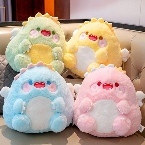 可爱恐龙公仔毛绒玩具抱枕安抚玩偶小号布娃娃女孩生日礼物送儿童