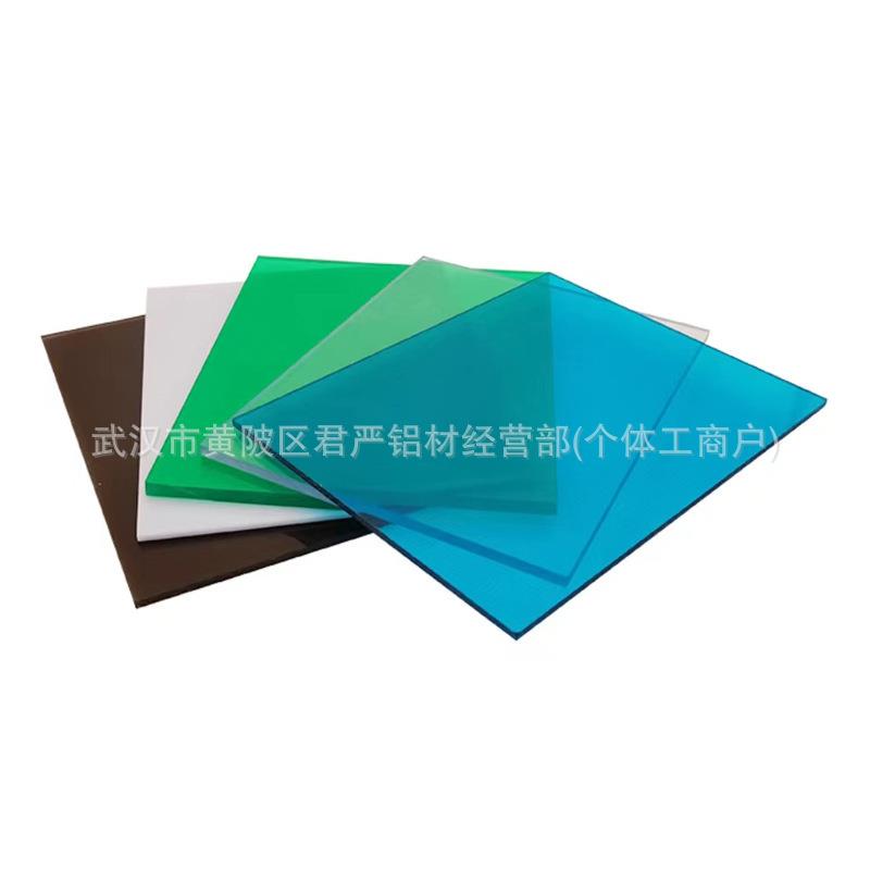 pc耐力板透明采光瓦聚碳酸酯实心耐力板庭院雨棚pc板加厚加工