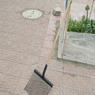 马粪叉子粪叉子农用铲子工具牛粪钢叉马具密齿铁叉大号叉捡马粪铲