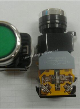 DC(DZS带灯 24V)   38 按钮开关 电器  绿色LA11-无锁