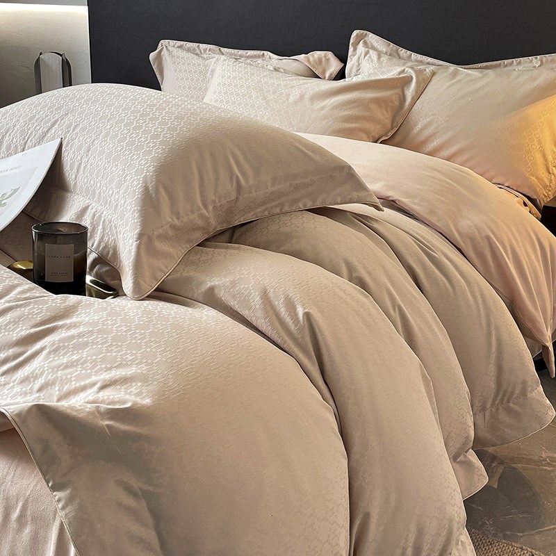 高品质全棉磨毛四件套2024新款秋冬加厚被套床单纯棉提花床上用品