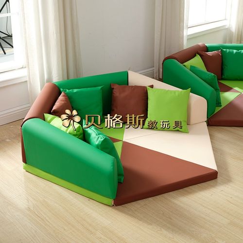 六角安静角落安静阅读岛休息沙发软体组合儿童婴幼儿学座椅沙发