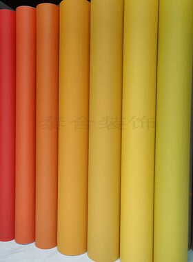 加厚纯色自粘墙纸黄色防水波音软片展柜装饰膜家私宝翻新木纹纸