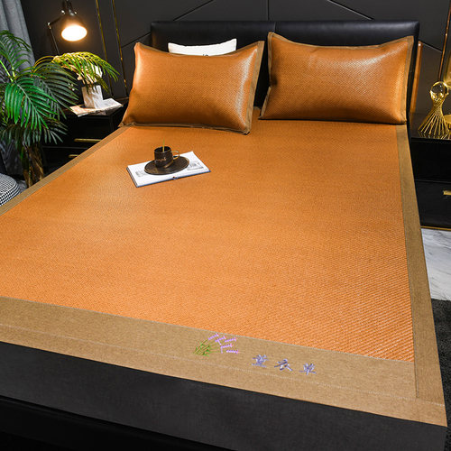 夏季冰丝凉席可折叠竹席1.5m学生宿舍单人席子1.8米双人双面草席