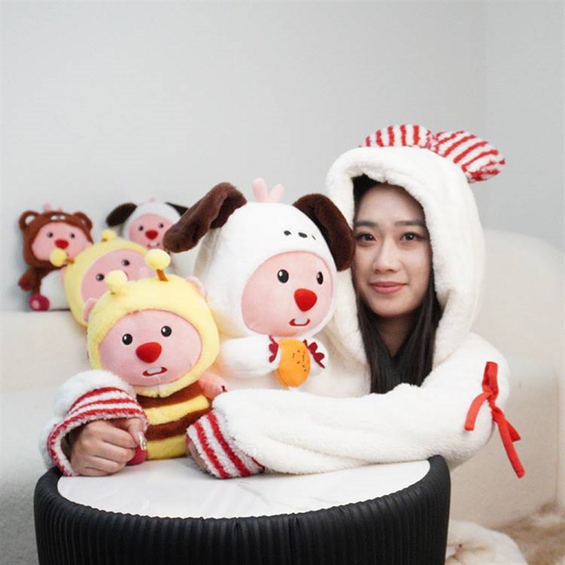 卢比玩偶网红爆款海狸公仔可爱毛绒玩具生日礼物女生抱枕儿童睡觉