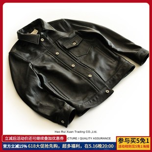 皮衣 男士 夹克外套 阿美咔叽新款 非506XX 沾酱 皮夹克 头层牛皮衣