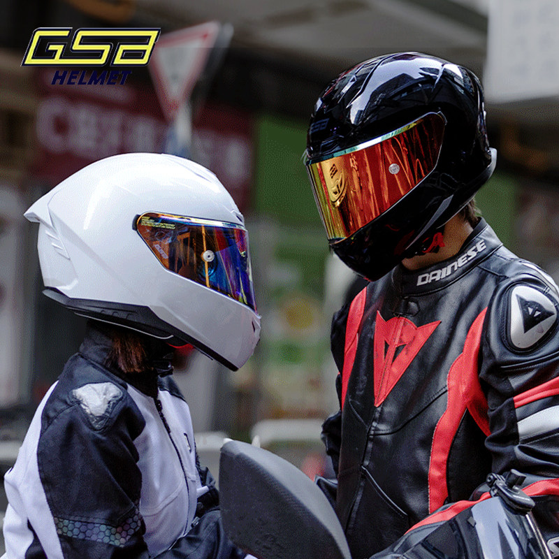 gsb361头盔男女摩托车机车电动车仿赛巡航3C认证复古冬季骑行全盔