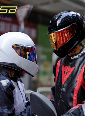 gsb361头盔男女摩托车机车电动车仿赛巡航3C认证复古冬季骑行全盔