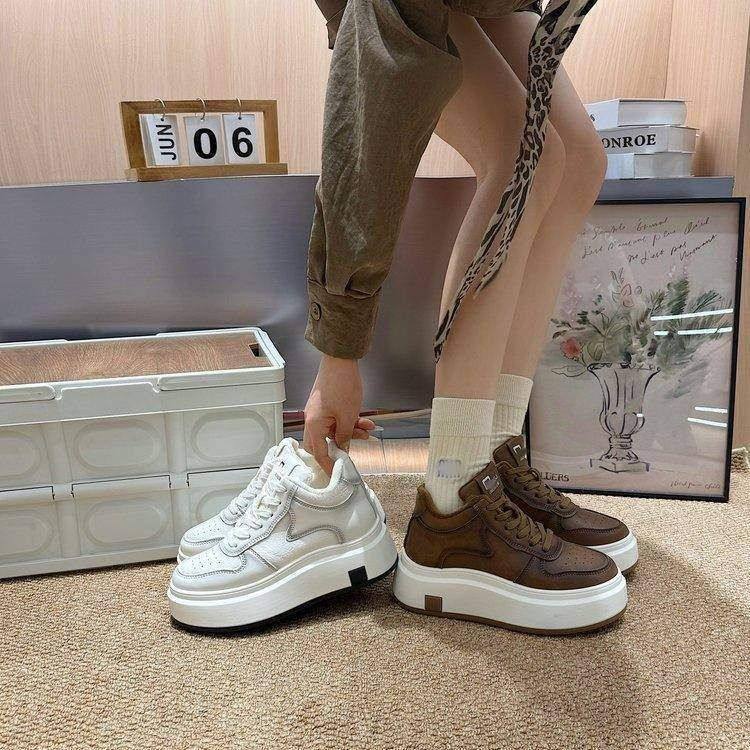 百搭高帮女鞋加绒加厚保暖板鞋2025冬季新款时尚中筒鞋休闲增高鞋,女鞋,休闲板鞋,淘宝优惠券,粉丝福利购,淘宝优惠卷