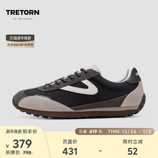 复古麂皮薄底鞋 男女保暖德训鞋 复古慢跑鞋 TRETORN秋冬25年新款