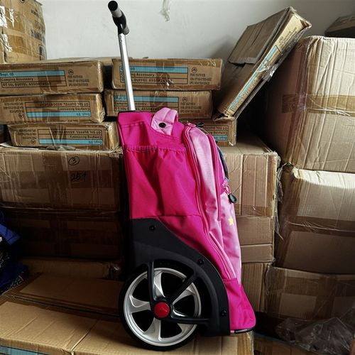 老美中小学生大轮拉杆书包初高中D男女可爬楼梯登机包爬楼神器