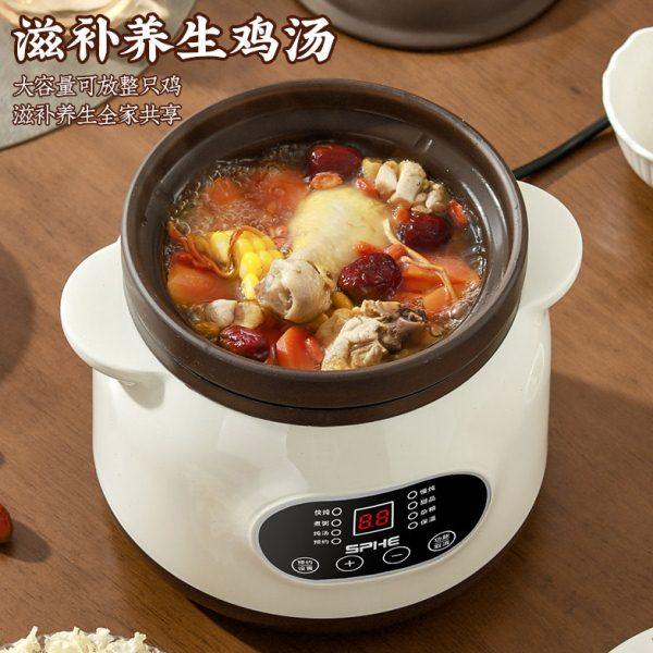 电炖锅煲汤锅砂锅家用紫砂插电全自动陶瓷炖汤炖盅bb煲煮粥神器,厨房电器,电炖锅/煲汤锅/电炖盅,淘宝优惠券,粉丝福利购,淘宝优惠卷