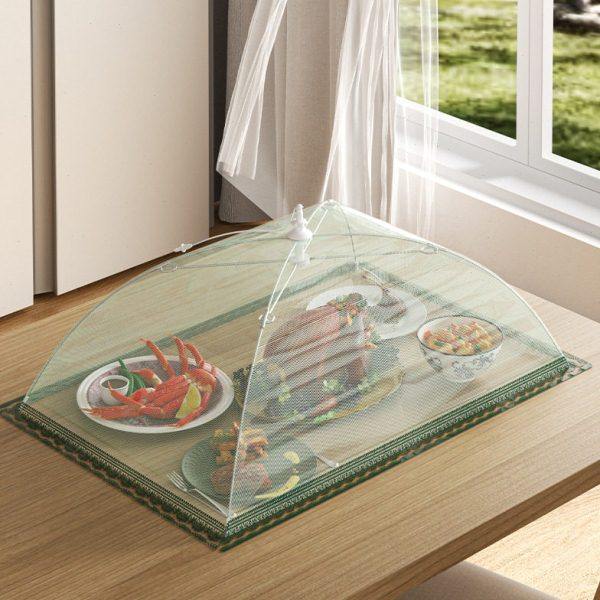 新款可折叠菜罩饭菜罩子家用餐桌罩防尘防蝇防灰盖菜罩食物遮菜伞,收纳整理,餐桌罩,淘宝优惠券,粉丝福利购,淘宝优惠卷