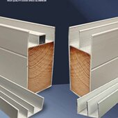 收特厚夹封瓷砖灶台铝合金全套橱柜卡槽配件立柱边砖方管铝材白色