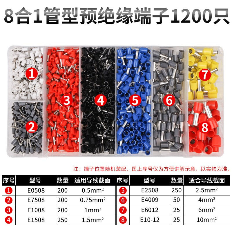 宗意ZYCN电线接线端子冷压端头管型预绝缘端子铜接头X电线连接器