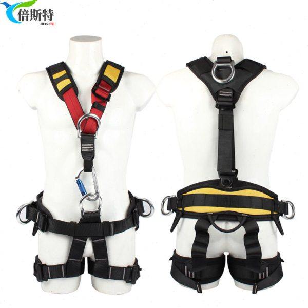 户外攀爬双钩带腰带防坠落空作业安全带五点式电工全身安全带,五金/工具,安全带,淘宝优惠券,粉丝福利购,淘宝优惠卷
