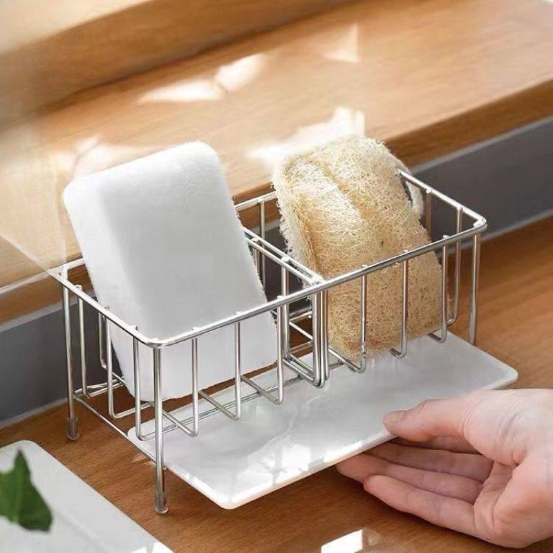 304不锈钢厨房台面沥水篮免打孔多功能调料罐洗洁精抹布置桐安画,厨房/烹饪用具,抹布架/厨房清洁收纳架,淘宝优惠券,粉丝福利购,淘宝优惠卷