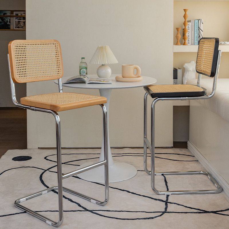 北欧实木藤编吧台椅家用高脚凳简约吧椅复古酒吧椅前台高椅子吧凳,住宅家具,家用高脚椅,淘宝优惠券,粉丝福利购,淘宝优惠卷