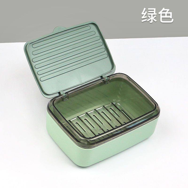 带盖沥水双层香皂盒卫生间大号皂托架家用创意密封便携旅行肥皂盒