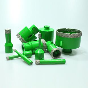 M14钎焊金刚石开孔器石材瓷砖玻璃花岗岩大理石钻头角磨机孔钻E18