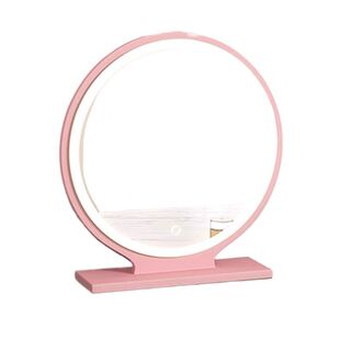 化妆镜梳妆台家用卧室台式学生宿舍带灯镜子led智能桌面ins梳妆镜